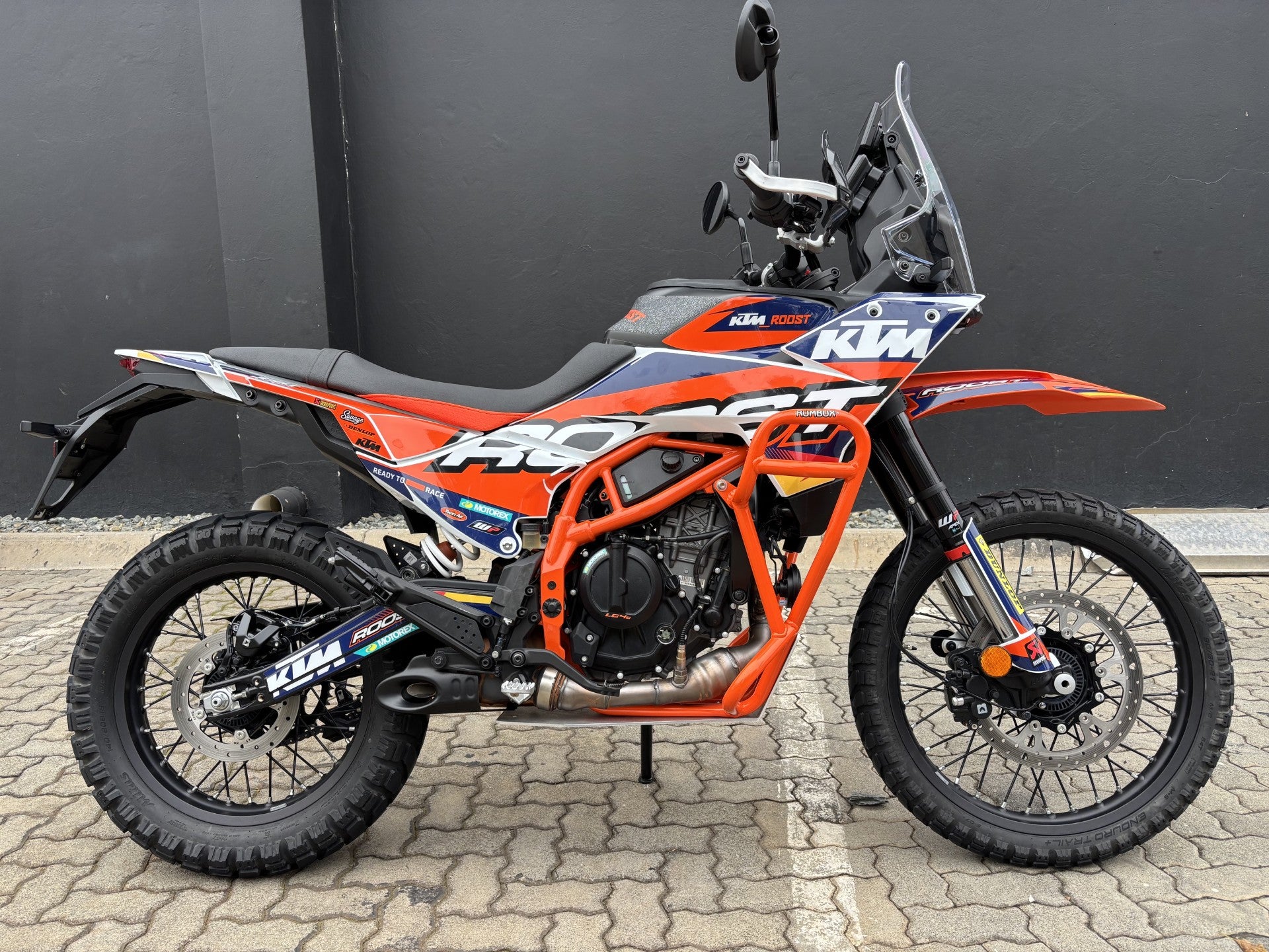 SKU 10-274 Rumbux protection crash bars: MSE KTM390 Adventure R (2025 Onwards) Upper & Engine crash bars with integrated skid plate