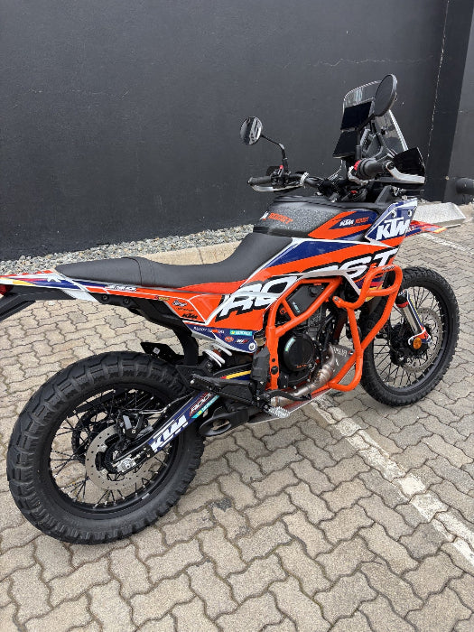 SKU 10-274 Rumbux protection crash bars: MSE KTM390 Adventure R (2025 Onwards) Upper & Engine crash bars with integrated skid plate