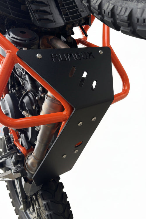 SKU 10-274 Rumbux protection crash bars: MSE KTM390 Adventure R (2025 Onwards) Upper & Engine crash bars with integrated skid plate