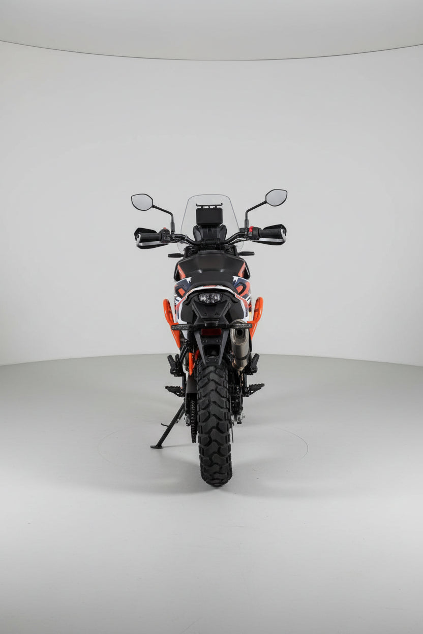 SKU 10-274 Rumbux protection crash bars: MSE KTM390 Adventure R (2025 Onwards) Upper & Engine crash bars with integrated skid plate