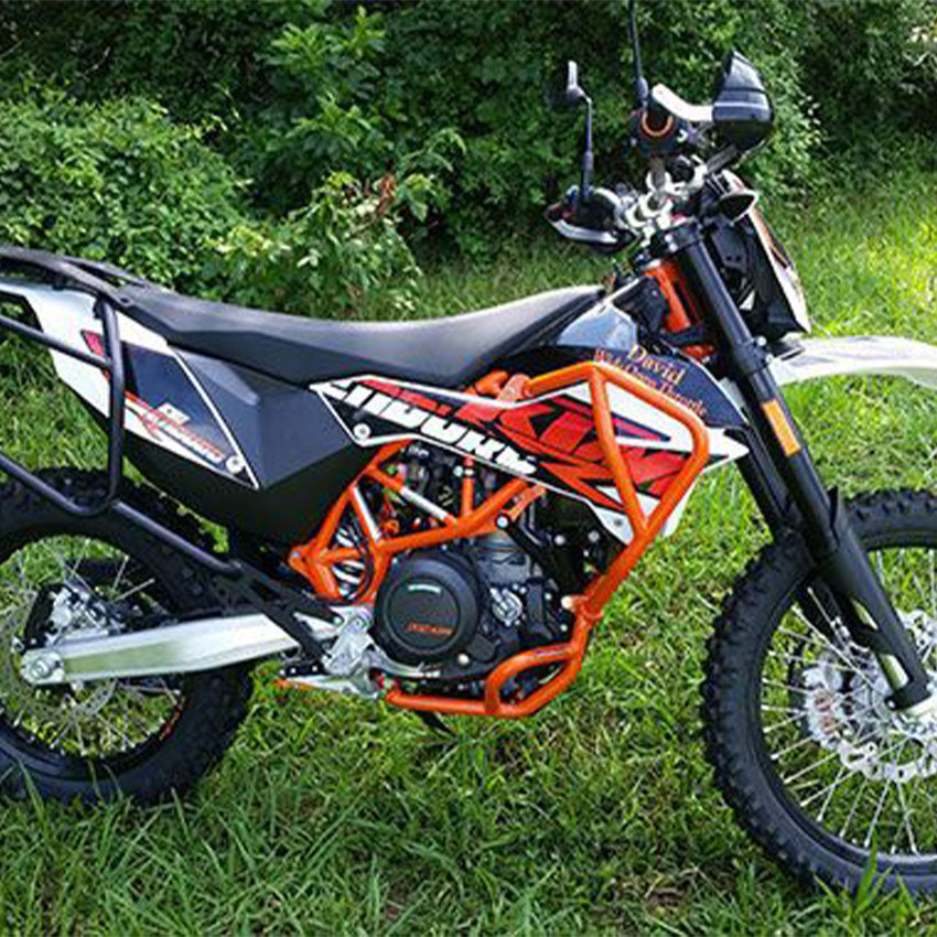 ESP KTM690R - Engine bar & skid plate only-(2009-2018) (3 Part: Upper and engine bars with integrated bash plate)